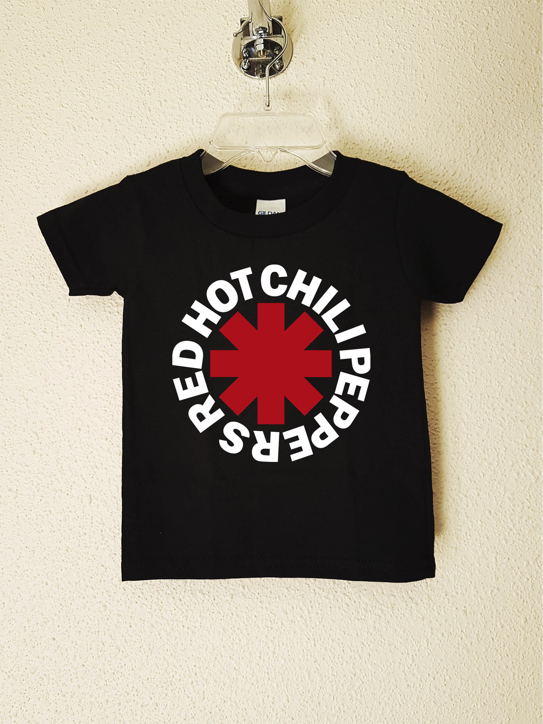 pantalla Obstinado organizar Red Hot Chili Peppers Logo Polera Negra Niño - Abominatron