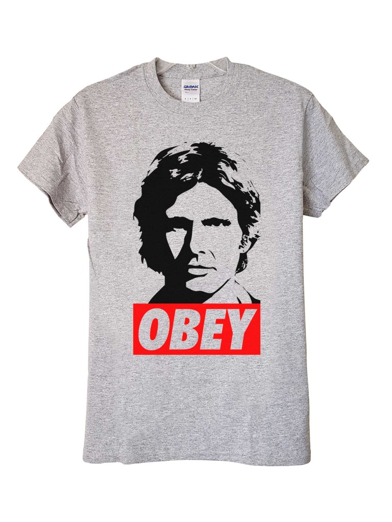 Star Wars Han Solo Obey Gris Hombre - Abominatron